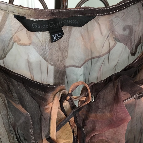 NWOT Guess Collection Sheer Top, Sz XS - Picture 7 of 7